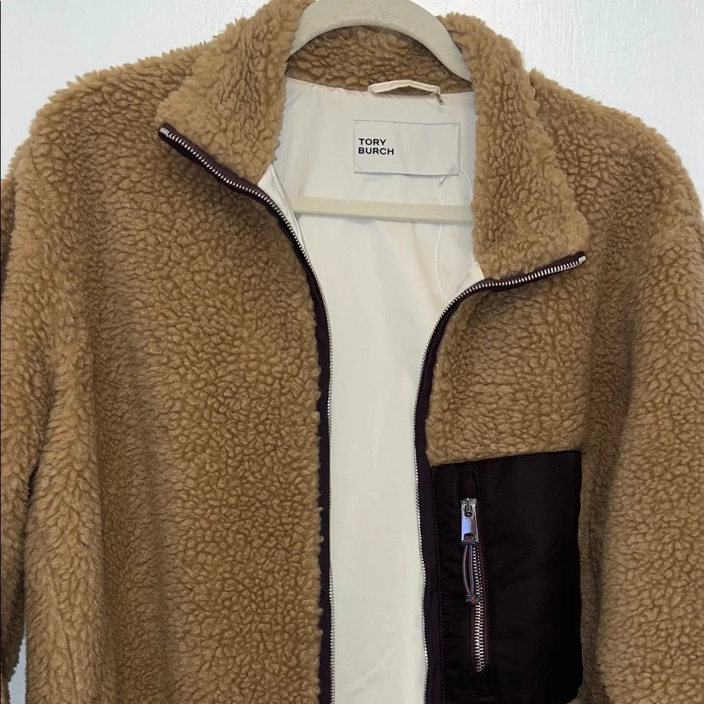 Tory Burch Fleece Sherpa jacket